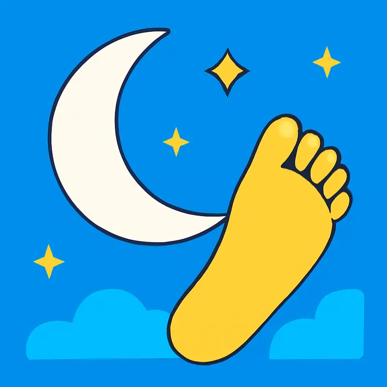 Ночная нога - обложка пазла