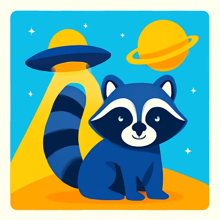 Неземной Енот - обложка пазла