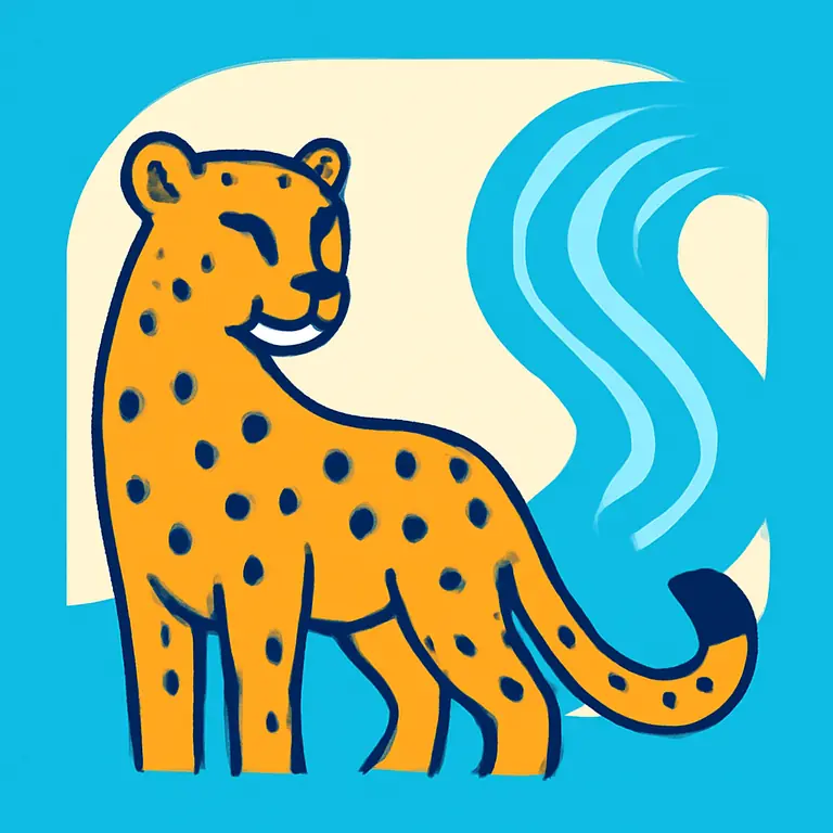 Гепард и Вода - обложка пазла