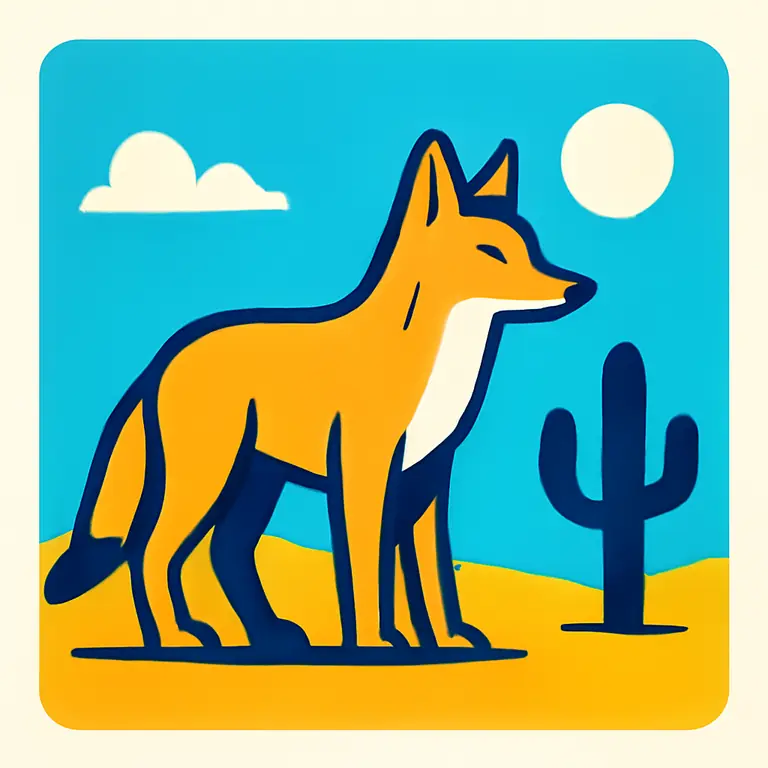 Дикий Койот - обложка пазла