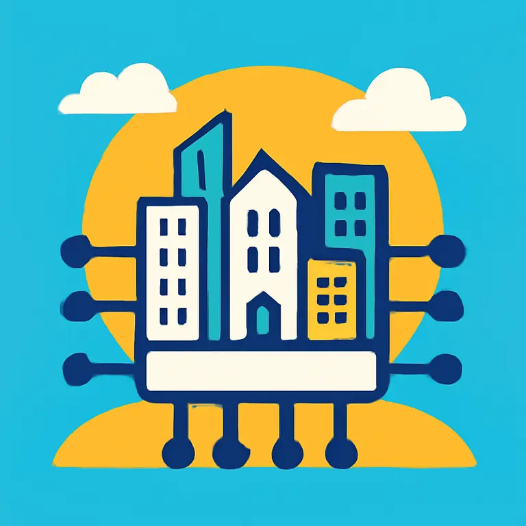 Город и микрочипы - обложка пазла