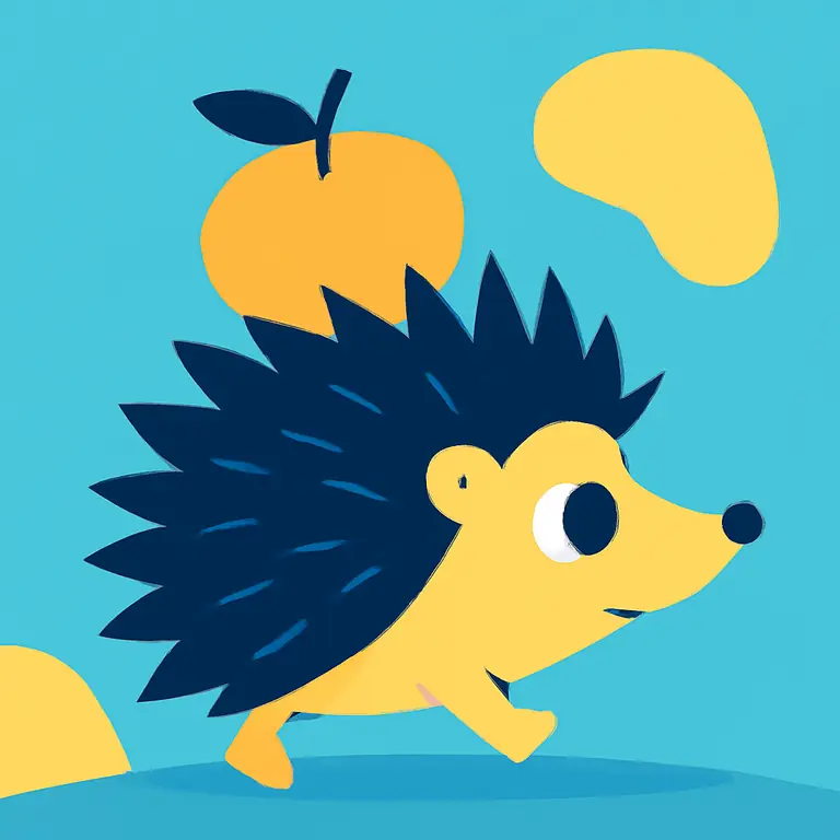 Отчаянный ежик - обложка пазла