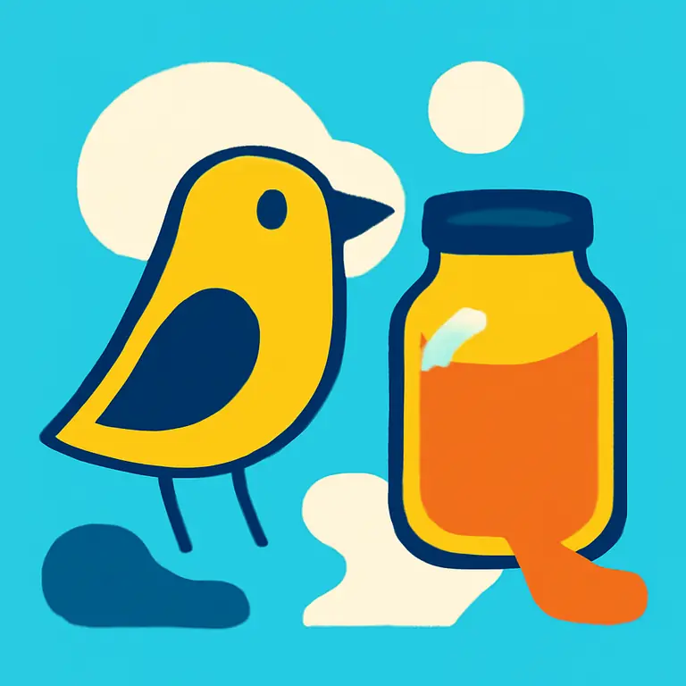 Птица и соус - обложка пазла