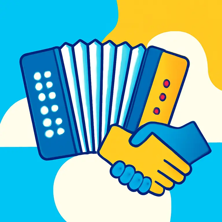 Аккордеон Дружбы - обложка пазла