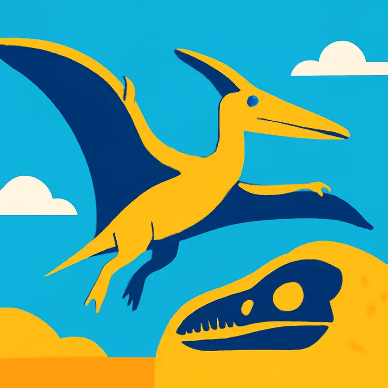 Древний Птерозавр - обложка пазла