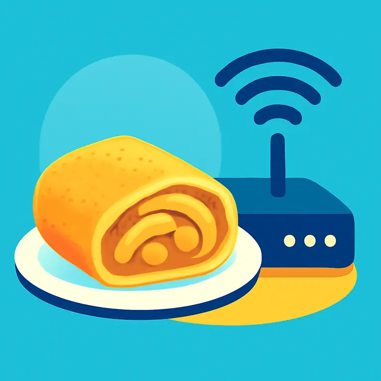 Штрудель и роутер - обложка пазла