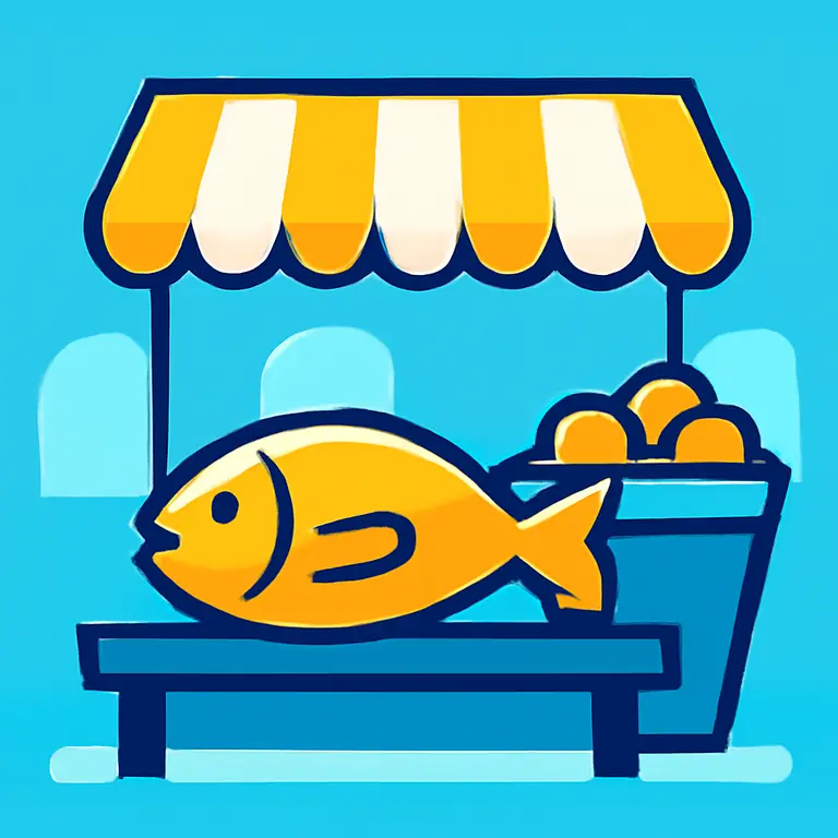 Уличный рынок - обложка пазла