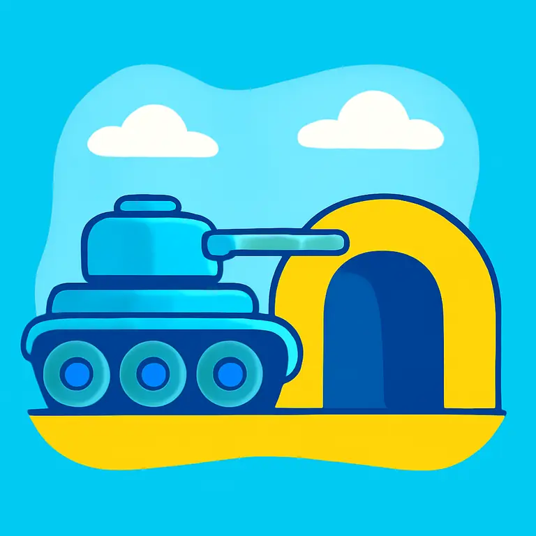 Танки и туннели - обложка пазла