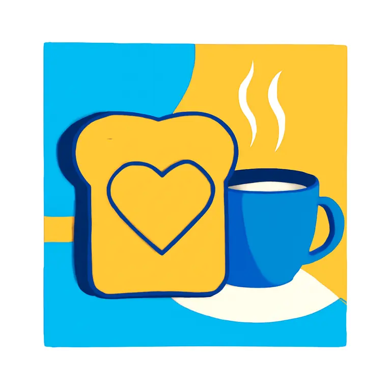 Нежный тост - обложка пазла